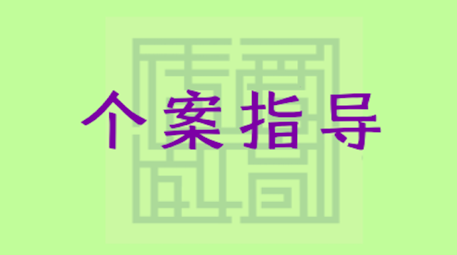 个案指导 （线上）